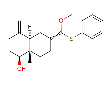 (1S,4aR,8aS)-6-[1-Methoxy-1-phenylsulfanyl-meth-(Z)-ylidene]-8a-methyl-4-methylene-decahydro-naphthalen-1-ol
