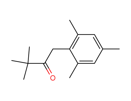 Molecular Structure of 61394-82-9 (2-Butanone, 3,3-dimethyl-1-(2,4,6-trimethylphenyl)-)