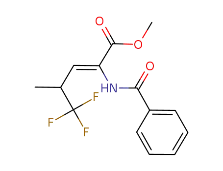 methyl (Z)-2-benzamido-4-(trifluoromethyl)-2-pentenoate