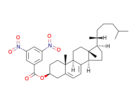 Molecular Structure of 5895-91-0 (cholesta-5,7-dien-3-yl 3,5-dinitrobenzoate)