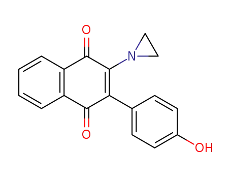 2-Aziridin-1-yl-3-(4-hydroxy-phenyl)-[1,4]naphthoquinone