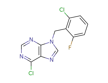 6-chloro-9-(2-chloro-6-fluorobenzyl) purine