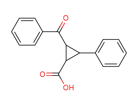 Molecular Structure of 13304-18-2 (2-benzoyl-3-phenyl-cyclopropanecarboxylic acid)