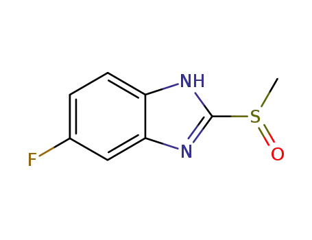 1H-벤즈이미다졸,5-플루오로-2-(메틸술피닐)-(9CI)