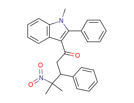 1-Pentanone,
4-methyl-1-(1-methyl-2-phenyl-1H-indol-3-yl)-4-nitro-3-phenyl-