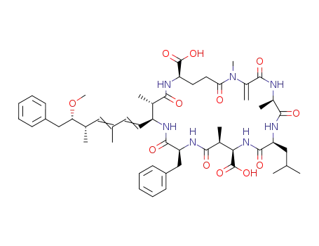 Molecular Structure of 154037-70-4 (Algae  bloom  standard,  Algae  bloom  toxin,  Biotoxin,  Cyanobacterial  toxin)