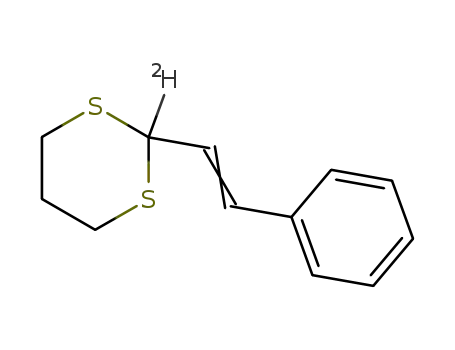 2-Deutero-2-(β-styryl)-1,3-dithian