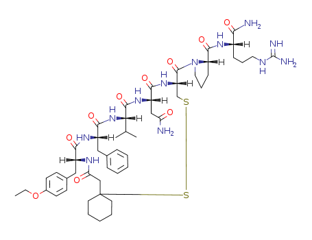 L-Argininamide,O-ethyl-N-[(1-mercaptocyclohexyl)acetyl]-D-tyrosyl-L-phenylalanyl-L-valyl-L-asparaginyl-L-cysteinyl-L-prolyl-,cyclic (1®5)-disulfide (9CI)