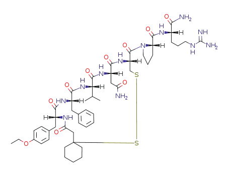 Molecular Structure of 90332-82-4 ((D(CH2)(5/1),D-TYR(ET)2,VAL4,ARG8,DES-GLY9)-VASOPRESSIN)