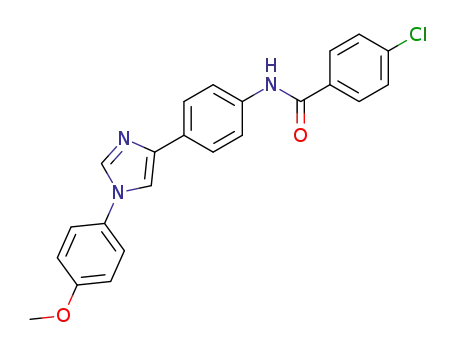 Benzamide,
4-chloro-N-[4-[1-(4-methoxyphenyl)-1H-imidazol-4-yl]phenyl]-