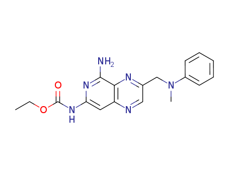 ethyl N-[2-amino-9-[(methyl-phenyl-amino)methyl]-3,7,10-triazabicyclo[4.4.0]deca-1,3,5,7,9-pentaen-4-yl]carbamate cas  83269-13-0