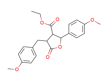 3-Furancarboxylic acid,
tetrahydro-2-(4-methoxyphenyl)-4-[(4-methoxyphenyl)methyl]-5-oxo-,
ethyl ester