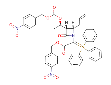 p-nitrobenzyl (1'RS,3SR,4RS)-<4-allyl-3-<1-(p-nitrobenzyloxycarbonyloxy)ethyl>-2-oxoazetidin-1-yl>(triphenylphosphoranylidene)acetate