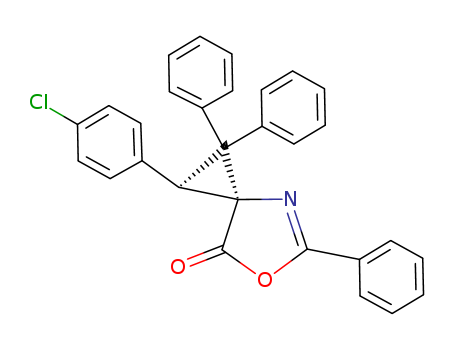 6-Oxa-4-azaspiro[2.4]hept-4-en-7-one, 2-(4-chlorophenyl)-1,1,5-triphenyl-, cis- CAS No  144242-94-4
