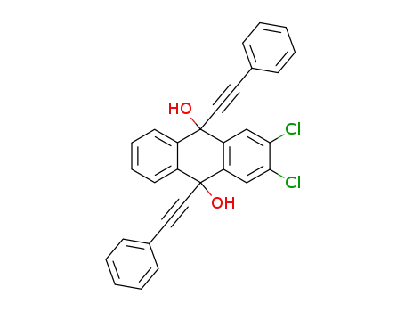 2,3-dichloro-9,10-bis(phenylethynyl)-9,10-dihydroanthracene-9,10-diol