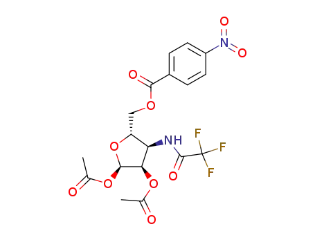 1,2-디-O-아세틸-3-데옥시-3-트리플루오로아세트미도-5-Op-니트로벤조일-D-리보푸라노스