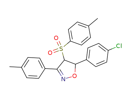 5-(4-Chloro-phenyl)-4-(toluene-4-sulfonyl)-3-p-tolyl-4,5-dihydro-isoxazole