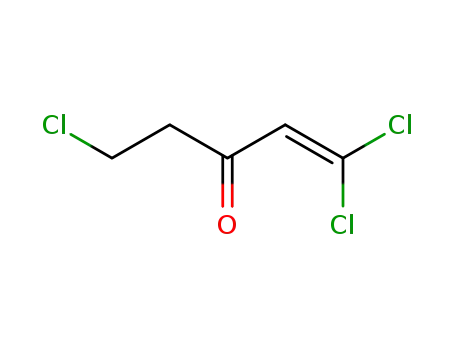 Molecular Structure of 111550-38-0 (1-Penten-3-one, 1,1,5-trichloro-)