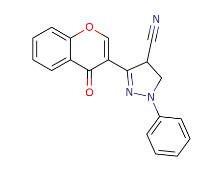 1H-Pyrazole-4-carbonitrile,
4,5-dihydro-3-(4-oxo-4H-1-benzopyran-3-yl)-1-phenyl-
