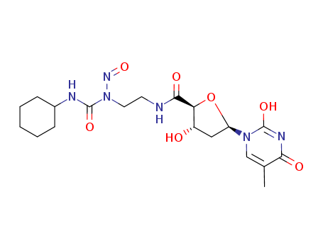 N-[2-(cyclohexylcarbamoyl-nitroso-amino)ethyl]-3-hydroxy-5-(5-methyl-2,4-dioxo-pyrimidin-1-yl)oxolane-2-carboxamide cas  75930-28-8