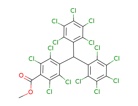 Methyl αH-(tetradecachlorotriphenyl)methane-4-carboxylate