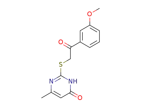 2-(3-methoxybenzoylmethylthio)-6-methylpyrimidin-4(1H)-one