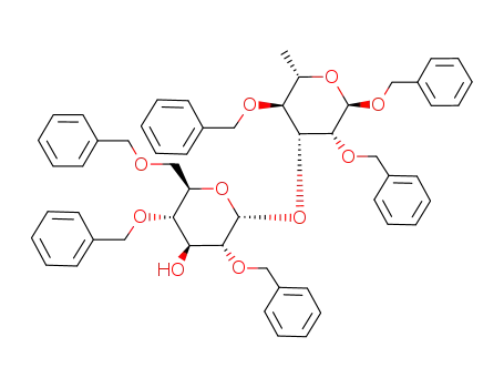Benzyl 2,4-di-O-benzyl-3-O-(2,4,6-tri-O-benzyl-α-D-glucopyranosyl)-α-L-rhamnopyranoside