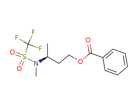 (S)-(+)-3-<(N-methyl-N-trifluoromethanesulfonyl)amino>-1-butanol benzoate