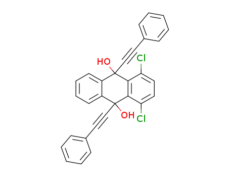 1,4-dichloro-9,10-bis(phenylethynyl)-9,10-dihydroanthracene-9,10-diol