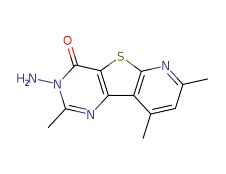 Molecular Structure of 72786-93-7 (3-amino-2,7,9-trimethylpyrido[3',2':4,5]thieno[3,2-d]pyrimidin-4(3H)-one)
