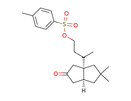 7,7-dimethyl-1-(1-methyl-3-tosyloxypropyl)bicyclo<3.3.0>octan-3-one