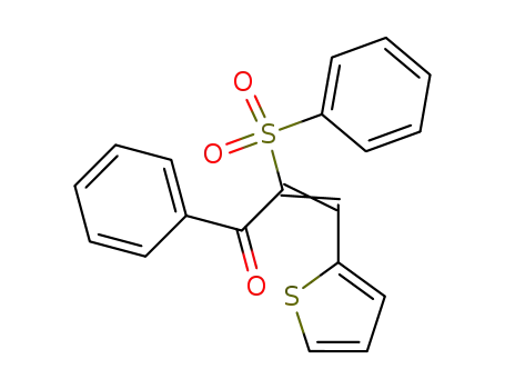 (Z)-2-Benzenesulfonyl-1-phenyl-3-thiophen-2-yl-propenone
