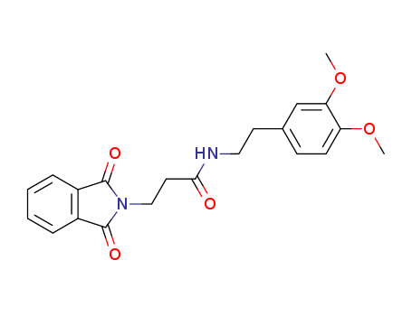 N-[2-(3,4-dimethoxyphenyl)ethyl]-3-(1,3-dioxoisoindol-2-yl)propanamide cas  59903-01-4