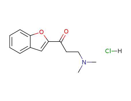 1-Propanone, 1-(2-benzofuranyl)-3-(dimethylamino)-, hydrochloride