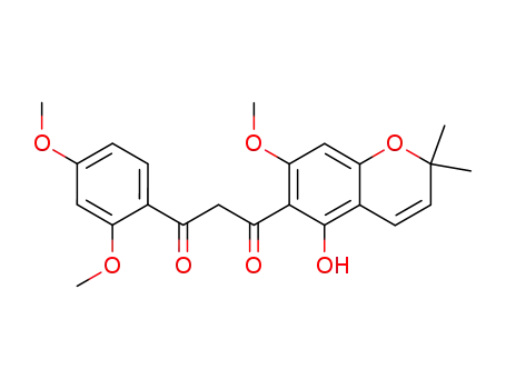 1,3-dioxo-1-(5-hydroxy-7-methoxy-2,2-dimethyl-2H-1-benzopyran-6-yl)-3-(2',4'-dimethoxy-phenyl)-propane