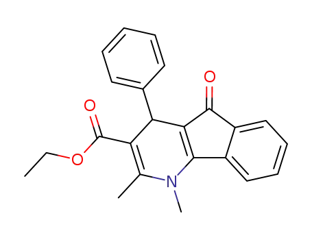1,2-dimethyl-3-ethoxycarbonyl-4-phenyl-5-oxo-4,5-dihydro-1H-indeno<1,2-b>pyridine
