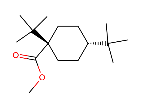 Molecular Structure of 88246-73-5 (Cyclohexanecarboxylic acid, 1,4-bis(1,1-dimethylethyl)-, methyl ester,
cis-)