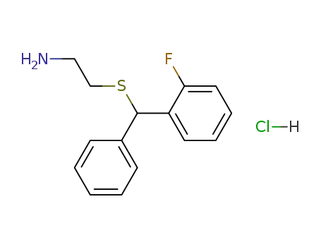 2-[(2-Fluoro-phenyl)-phenyl-methylsulfanyl]-ethylamine; hydrochloride