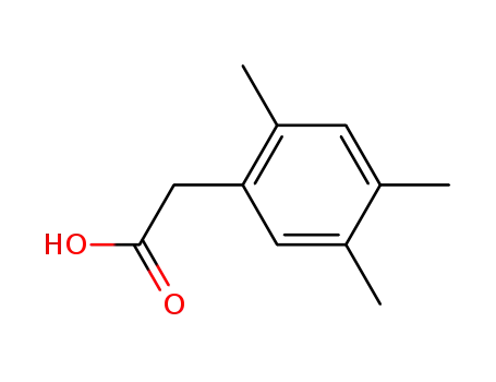 Molecular Structure of 3167-01-9 ((2,4,5-trimethylphenyl)acetic acid)