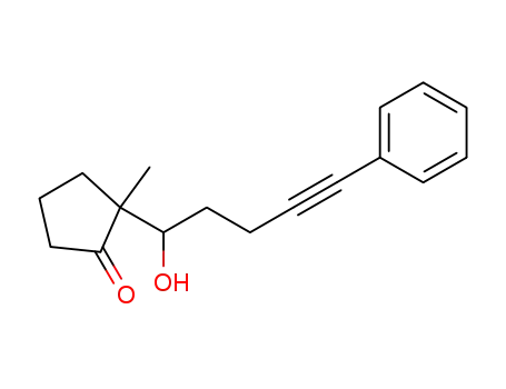 2-(1-Hydroxy-5-phenyl-pent-4-ynyl)-2-methyl-cyclopentanone