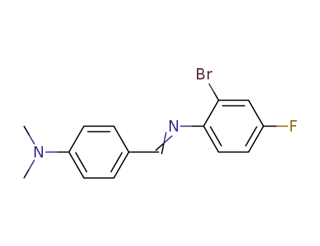 Benzenamine, 4-[[(2-bromo-4-fluorophenyl)imino]methyl]-N,N-dimethyl-