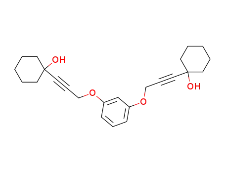 Molecular Structure of 83015-70-7 (Cyclohexanol, 1,1'-[1,3-phenylenebis(oxy-1-propyne-3,1-diyl)]bis-)