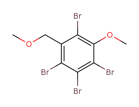 Molecular Structure of 136401-03-1 (3-methoxy-2,4,5,6-tetrabromobenzyl methyl ether)