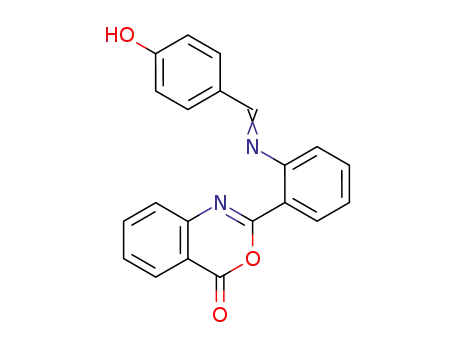 2-<o-(4-Hydroxybenzylideneamino)phenyl>-3,1-benzoxazin-4-one