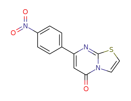 5H-Thiazolo[3,2-a]pyrimidin-5-one, 7-(4-nitrophenyl)-