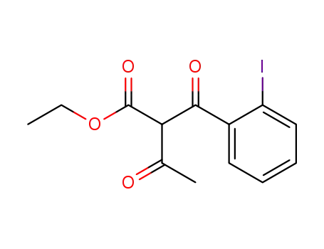 Molecular Structure of 119031-21-9 (2-(2-iodo-benzoyl)-3-oxo-butyric acid ethyl ester)