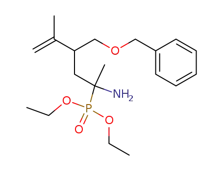 Diethyl (1-amino-3-(benzyloxymethyl)-1,4-dimethylpent-4-enyl)phosphonate