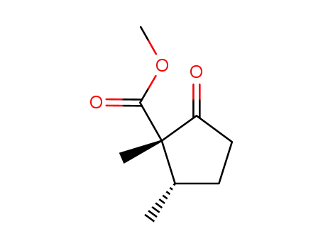 Cyclopentanecarboxylic acid, 1,2-dimethyl-5-oxo-, methyl ester, trans-