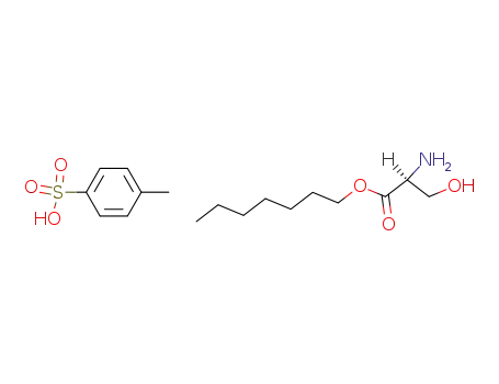 Molecular Structure of 130380-34-6 (L-Serin-heptylester-hydro-p-toluolsulfonat)