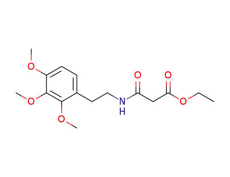 Molecular Structure of 148492-66-4 (ethyl 3-oxo-3-<2'-(2'',3'',4''-trimethoxyphenyl)ethylamino>propanoate)